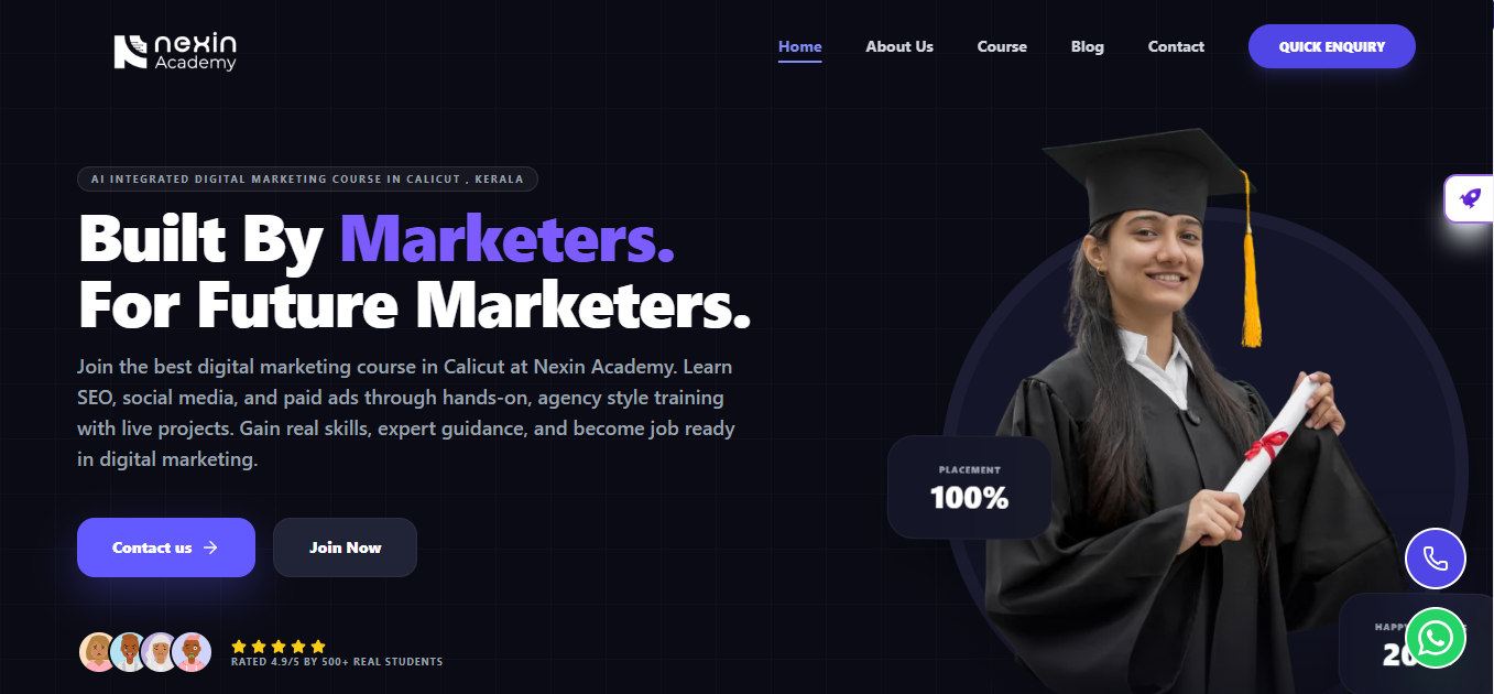 Nexin Academy Website